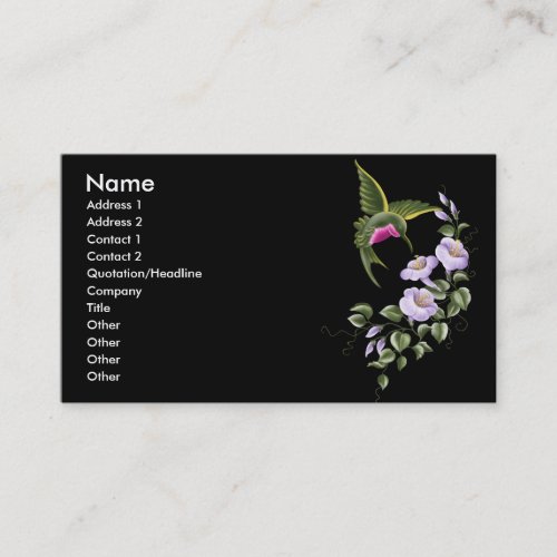 Hummingbird Business Card