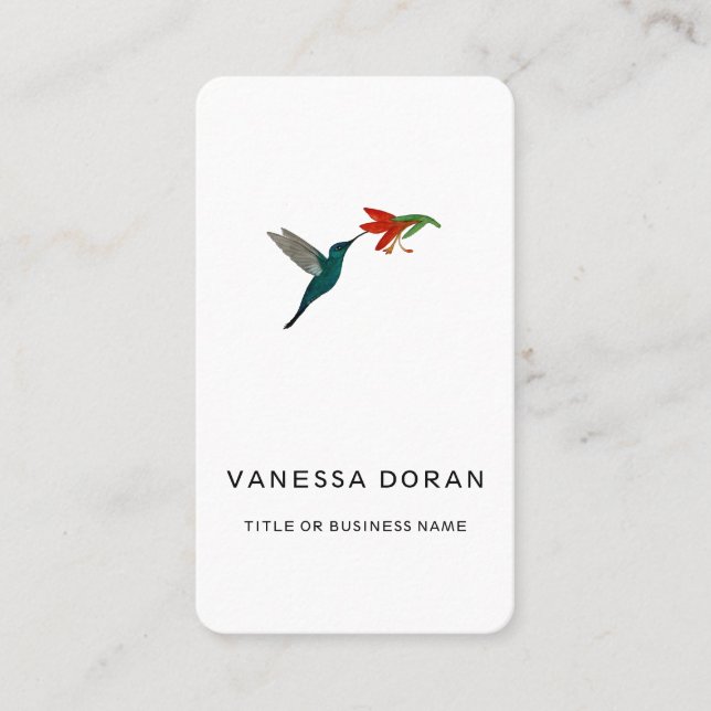 Hummingbird  Business Card (Front)