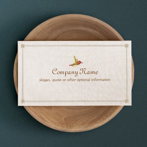 Customizable Hummingbird Business Card