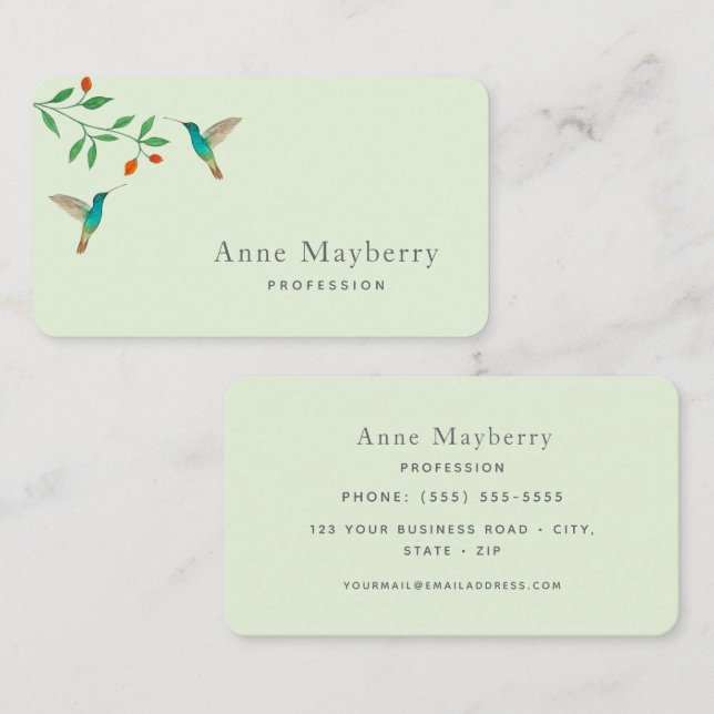 Hummingbird Business Card (Front/Back)