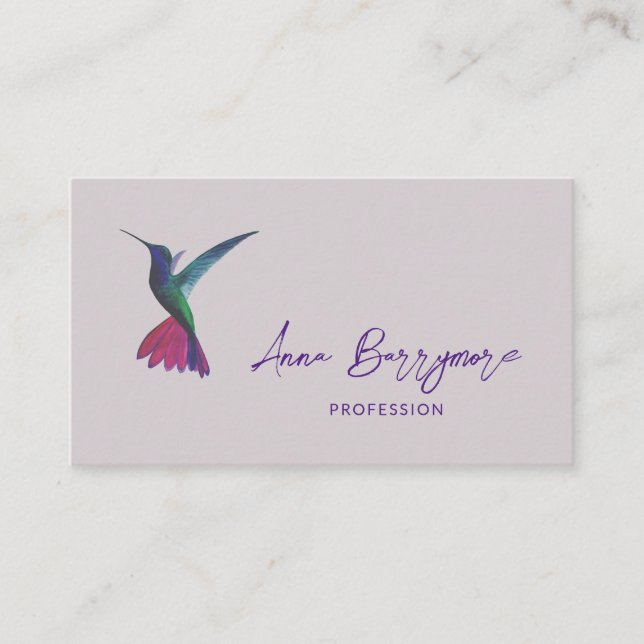 Hummingbird Business Card (Front)