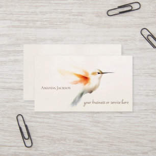 Hummingbird Business Cards Personalized