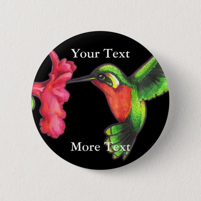 Hummingbird Button (Front)
