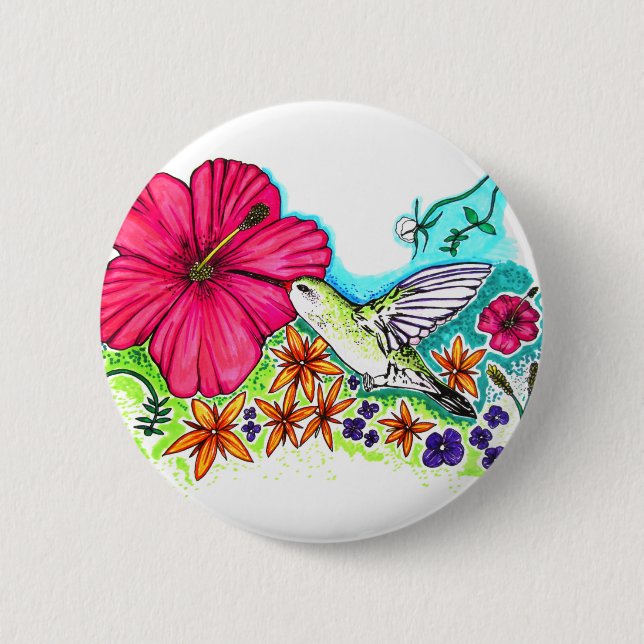 Hummingbird Button (Front)