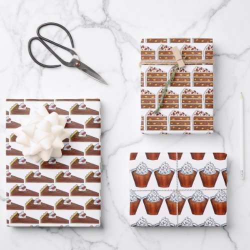 Hummingbird Cake Pecan Pie Butterscotch Pudding Wrapping Paper Sheets