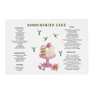 Hummingbird Cake Placemat