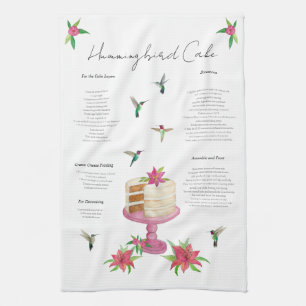Hummingbird Cake Recipe Kitchen Towel