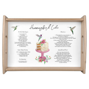 Hummingbird Cake Recipe Serving Tray