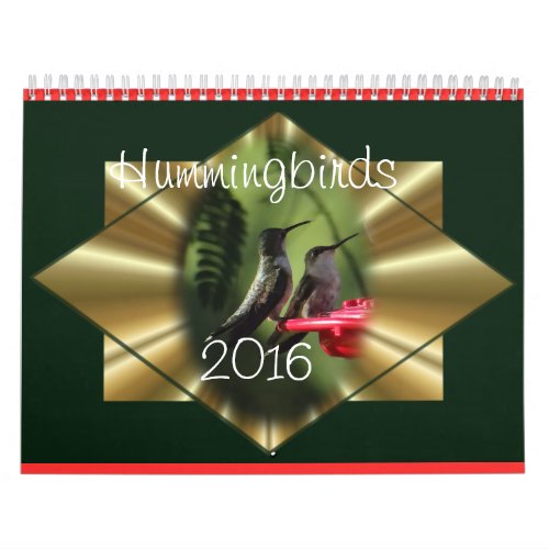 Hummingbird Calendar 2016_ change year as needed