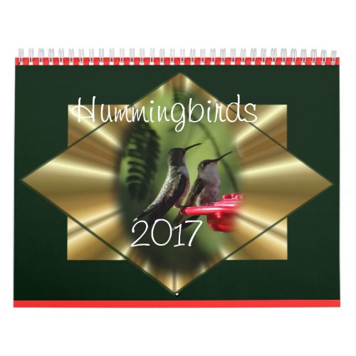 Hummingbird Calendar 2017_ change year as needed