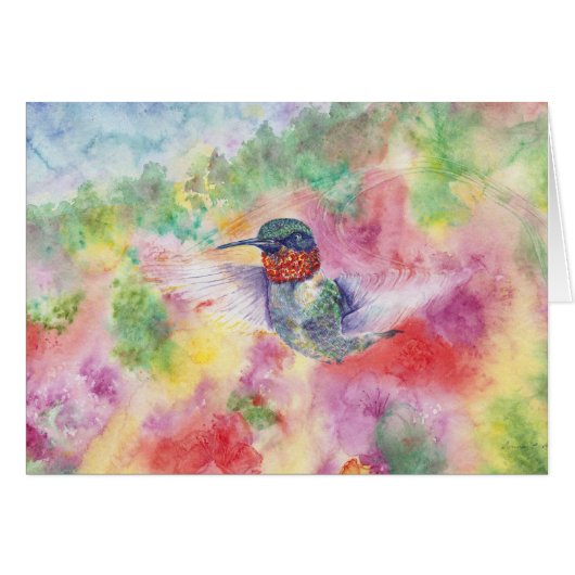 hummingbird card (Front Horizontal)
