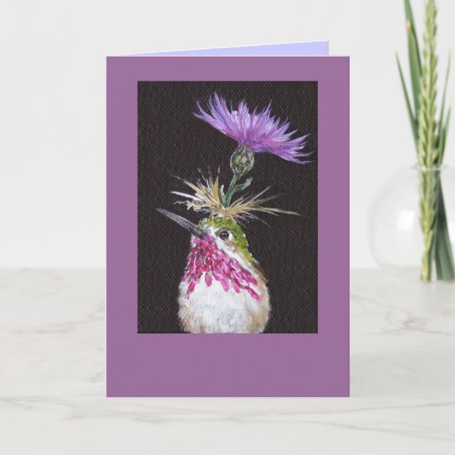 hummingbird card (Front)