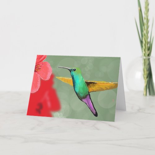 hummingbird card all occasion