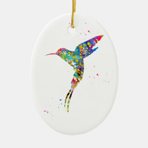 Hummingbird Ceramic Ornament