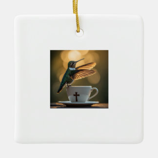 Hummingbird Ceramic Ornament