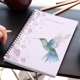 Hummingbird Cherry Blossom Notebook