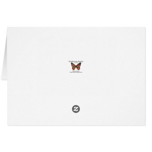 Hummingbird Christmas Card (Back Horizontal)