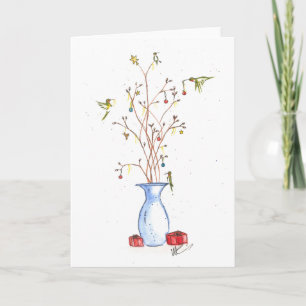 Hummingbird Christmas Card