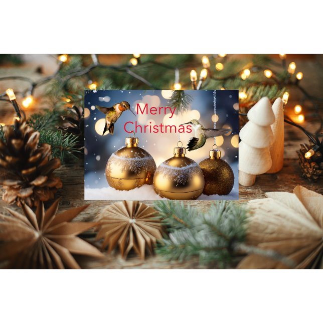 Hummingbird Christmas Card (Creator Uploaded)