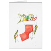 Hummingbird Christmas Card (Front)