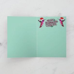 Hummingbird Christmas Holiday Card