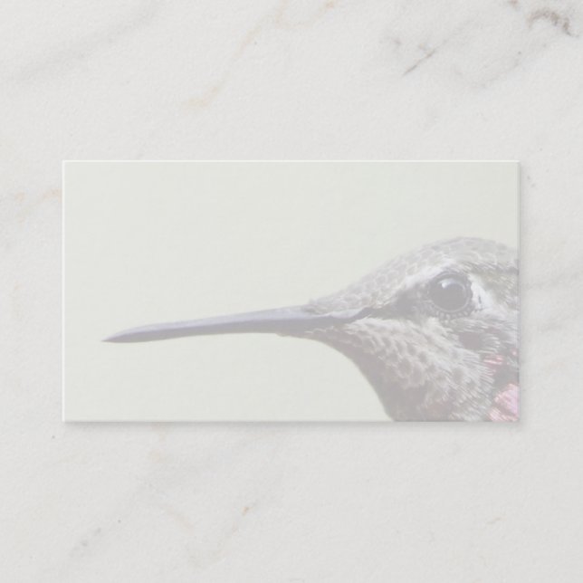 hummingbird close up business card (Front)