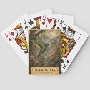 Hummingbird Cloud Forest VINTAGE Poker Cards