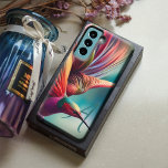 Hummingbird Colorful Waves Monogram Humming Bird Samsung Galaxy S21 Case<br><div class="desc">This Hummingbird art becomes a splendid phone case in surreal waves of colorful motion. His wings swirl into a rainbow tornado, making it a unique statement accessory for bird lovers, and it's further individualized with the addition of your monogram. Triadic colors of teal, orange and magenta combine to blur the...</div>