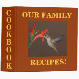 HUMMINGBIRD COOKBOOK BINDER