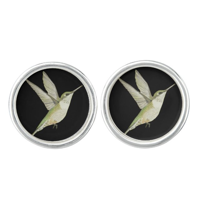 Hummingbird Cufflinks (Front)