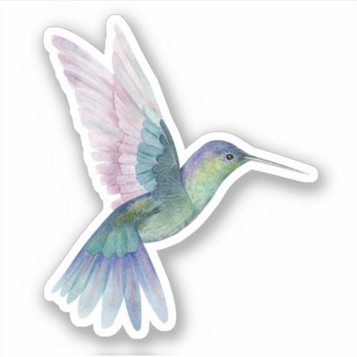 Hummingbird Custom_Cut Vinyl Sticker