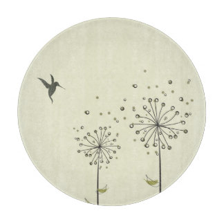 Hummingbird & Dandelion Cutting Board