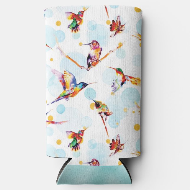 Hummingbird Delight Seltzer Can Cooler (Front)