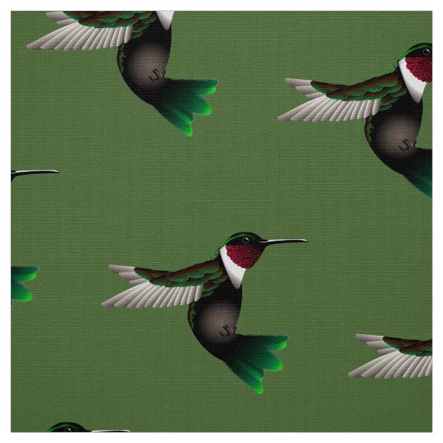 Hummingbird Designer fabric (Swatch)