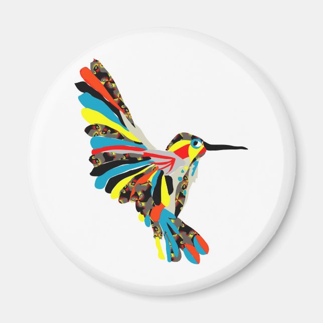 hummingbird drawing magnet (Front)