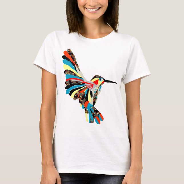 hummingbird drawing T-Shirt (Front)