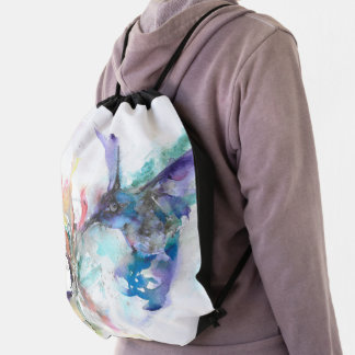 Hummingbird Drawstring Backpack school bag