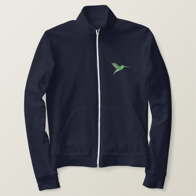 Hummingbird Embroidered Jacket | Zazzle