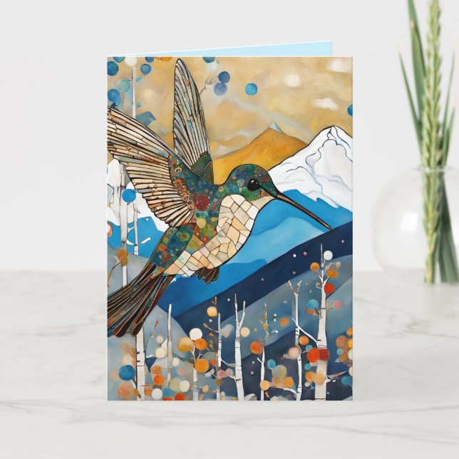 Hummingbird Encouragement  Card (Front)