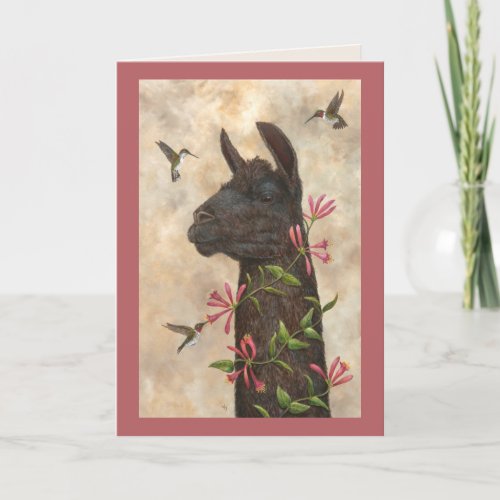Hummingbird feeder card