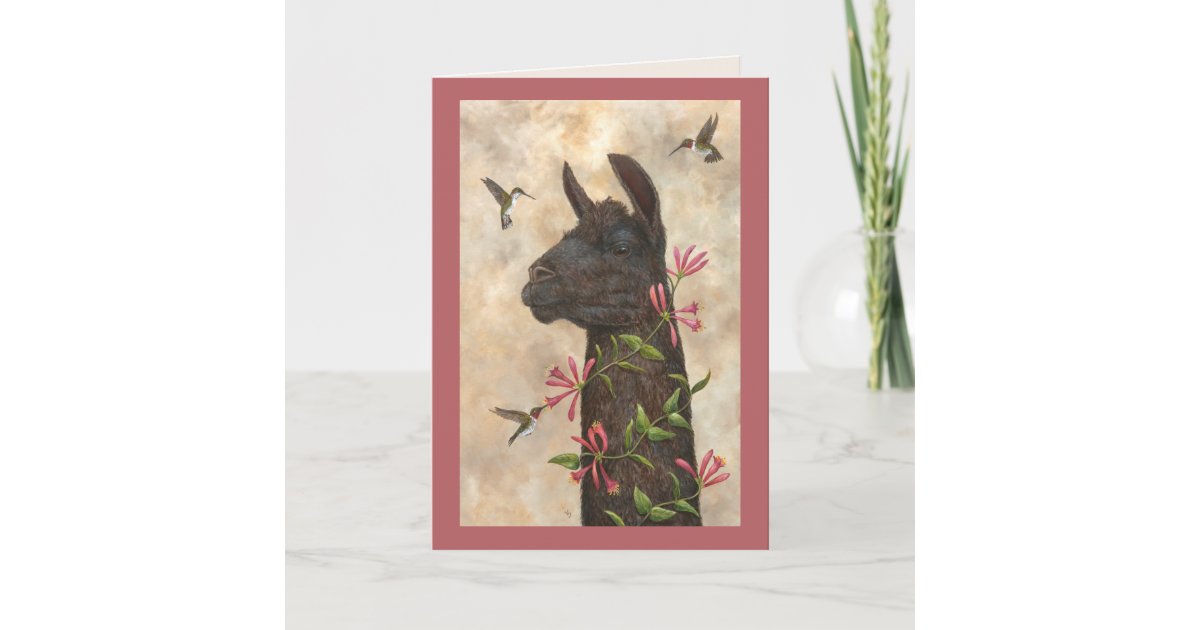 Hummingbird feeder card Zazzle