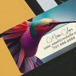 Hummingbird Flight Colorful Abstract Elegant Bird Business Card at Zazzle