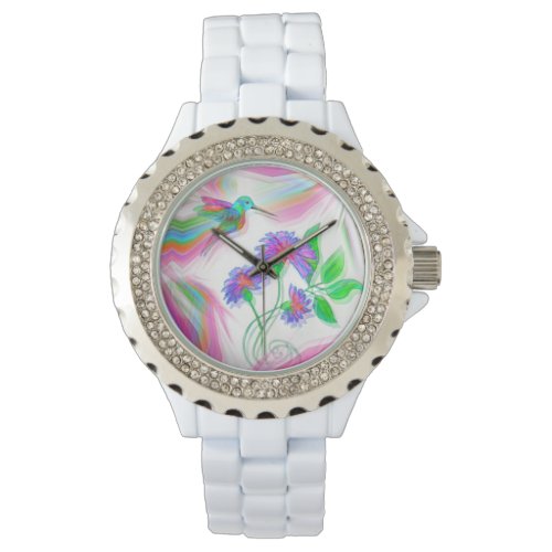 Hummingbird Flight Kaleidoscope Watch