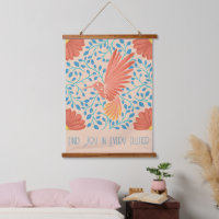 Hummingbird Floral Art Print