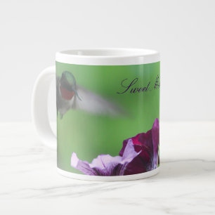 Hummingbird Floral Designer Giant Coffee Mug