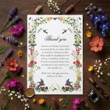 Hummingbird Floral Garden Baby Shower