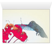 Hummingbird Flower Card (Inside Horizontal (Bottom))