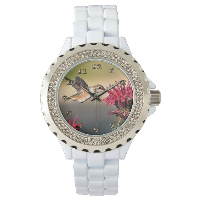 Hummingbird Flower Feeding Watch (Front)