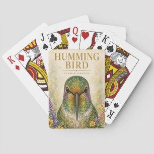 Hummingbird Flower Garden Wildlife Poker Cards