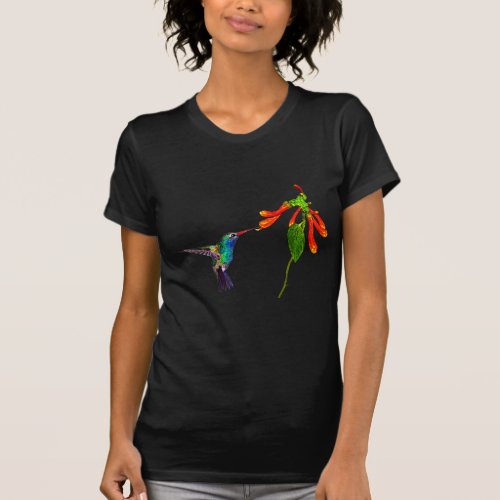 Hummingbird  Flower Wildlife Birdlover Gift T_Shirt